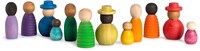 Grapat wooden toy play together - colorful building figures-3