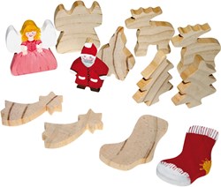 Eduplay wooden Christmas figures set - craft toy for Christmas