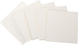 Eduplay canvas boards 10x10 cm - set of 5 - white - painting