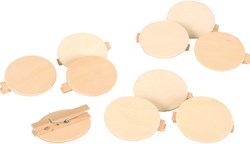 Eduplay wooden buttons toy set with clip 10 pieces multicolor
