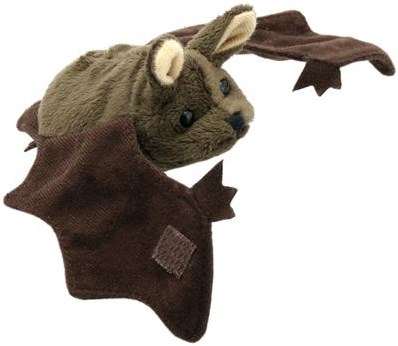 The Puppet Company finger puppet bat brown 15cm toy