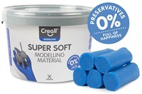 Creall modeling clay super soft blue - 1750 grams bucket clay-2