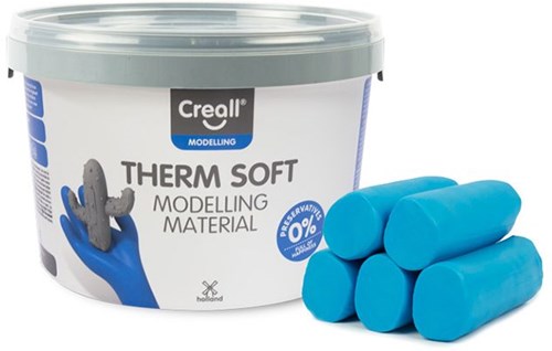Creall clay blue - soft modelling clay for kids - 2000 grams