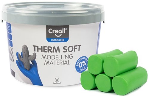 Creall clay - therm soft green - creative modeling clay for kids