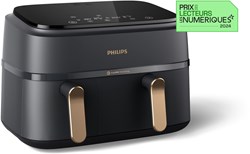 Philips airfryer dual basket 9 liter Rapid Air technology grey