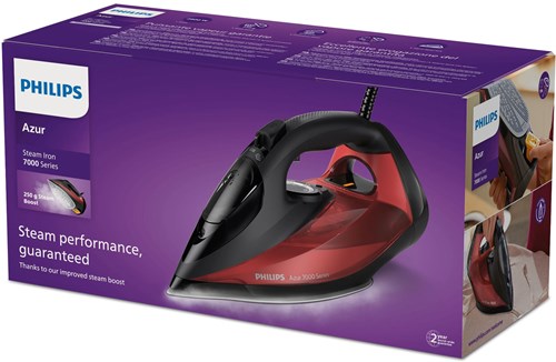 Philips steam iron black red 7000 Series powerful steam-3