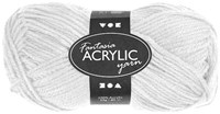 Creativ Company acrylic yarn white 80 meters - craft yarn 50 grams