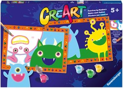 CreArt Schilderen op Nummer - Grappige Monsters