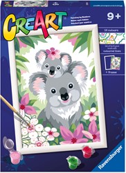 CreArt Schilderen op Nummer - Koala Schatjes