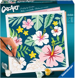 CreArt Schilderen op Nummer - Exotische Bloemen