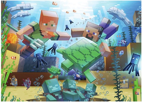 Ravensburger jigsaw puzzle Minecraft Mosaic 1000 pieces cardboard-2