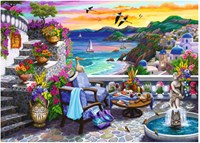 Ravensburger jigsaw puzzle Santorini sunset - 300 pieces puzzle adults-2