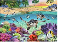 Ravensburger jigsaw puzzle sea turtles - 500 pieces animal puzzle-2