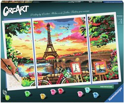 Ravensburger paint by numbers Paris Reflections painting kit