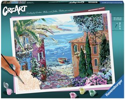 CreArt Schilderen op Nummer - Mediterranean Landscape