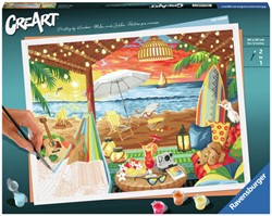 CreArt Schilderen op Nummer - Cozy Cabana