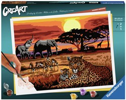 Ravensburger paint by numbers - Savannah Landscapes creative toy