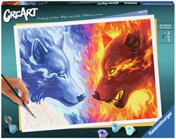 CreArt Schilderen op Nummer - Fire And Ice