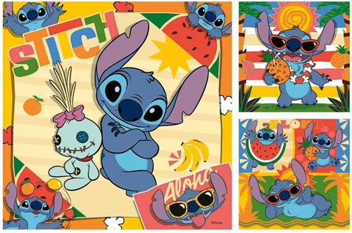 Ravensburger Disney Stitch jigsaw puzzle - 3x49 pieces for kids-2
