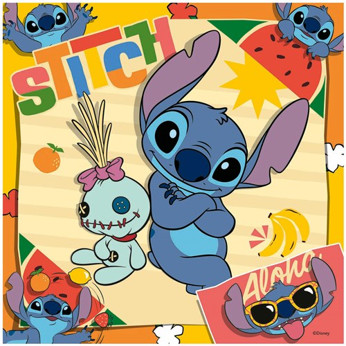 Ravensburger Disney Stitch jigsaw puzzle - 3x49 pieces for kids-3