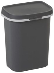 Curver waste bin Mistral Flat 10L anthracite plastic trash can