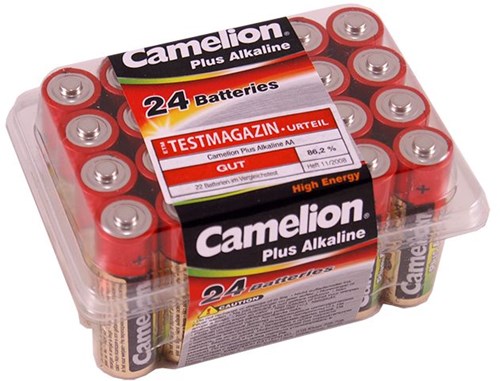 AA plus alkaline battery 24 pieces - powerful batteries for toys