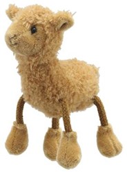 The Puppet Company finger puppet alpaca toy - alpaca finger puppet