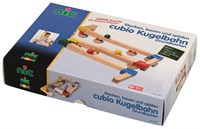 nic wooden marble run educational toy multicolor 29 pieces