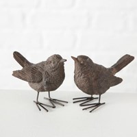Beeldje vogel Spatz H6cm polyresin