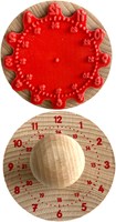 Eduplay wooden stamp clock with pad - learning clock toy-2