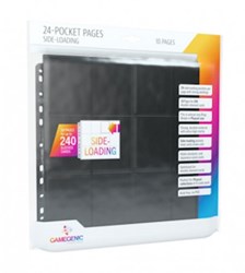 Gamegenic card binder insert sleeves 24-pocket black for trading cards