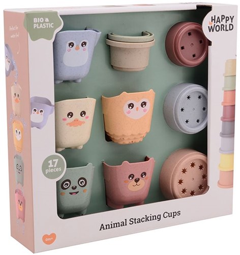 Happy World Happy world bio plastic stacking buckets 22287-3