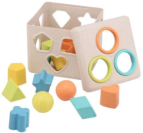Johntoy shape sorter bio plastic educational toy multi color-3