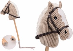 Johntoy hobby horse with sound - brown stick horse 80 cm toy