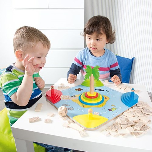 Beleduc wooden game Tropicano - strategic pirate adventure for kids