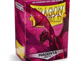 Dragon Shield card sleeves standard magenta matte 100 pcs TCG