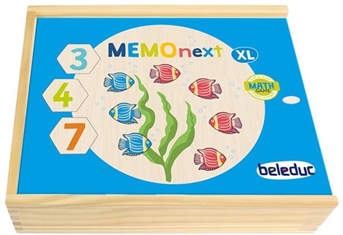 Beleduc wooden memory board game XL educational toy