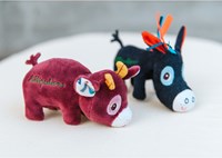 Lilliputiens minifigure donkey Ignace plush toy cuddle-2