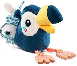 Lilliputiens plush activity toucan Pablo toy for toddlers