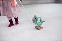 Lilliputiens pull-along toy - Dragon Joe wooden pull figure and cuddle toy-3