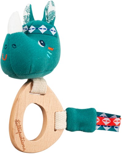 Lilliputiens wooden rattle eco Marius - sustainable baby toy FSC
