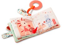 Lilliputiens soft baby look-and-play book Stella the fawn sensory toy-3