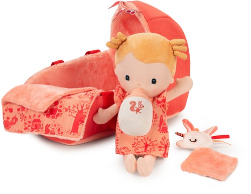 Lilliputiens baby doll Lena soft playset with carrycot and accessories