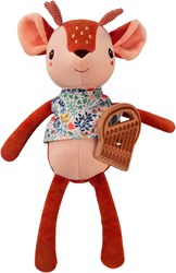 Lilliputiens musical cuddly toy eco Stella - fawn with pan flute and gentle melody