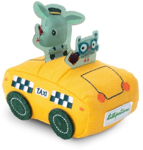 Lilliputiens car Joe - soft pullback toy car for toddlers-2