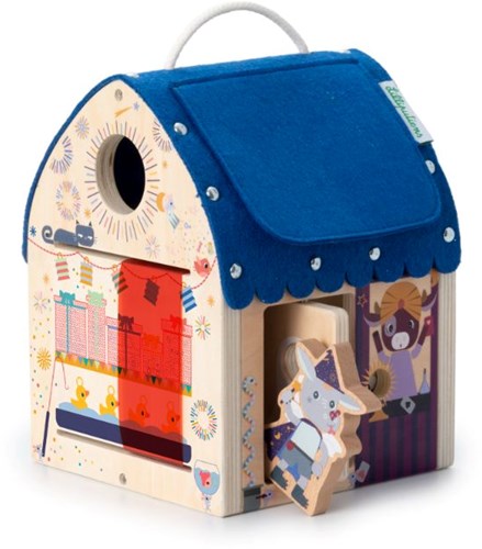 Lilliputiens wooden discovery house - optical illusions toy for ages 3 and up-2