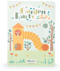 Lilliputiens pop-up book toy garden party opposites cardboard