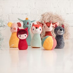 Lilliputiens forest bowling set - soft animal bowling toy for kids