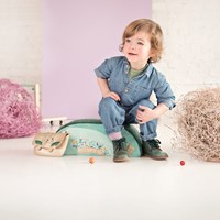 Lilliputiens walker Joe - wooden and fabric baby walker-3