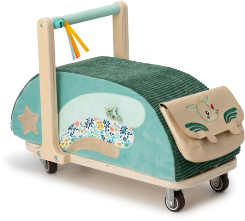 Lilliputiens walker Joe - wooden and fabric baby walker